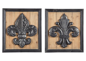 Image for Donnan Black/Natural Wall Decor Set (Set of 2)