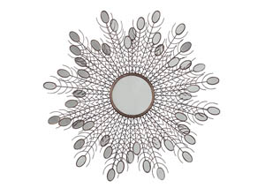 Image for Drogo Antique Gold Finish Accent Mirror