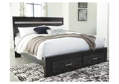 Starberry King Panel Bed with 2 Storage Drawers,Signature Design By Ashley