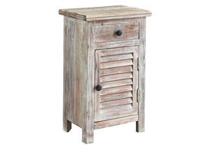 Image for Charlowe White Wash Door Night Stand