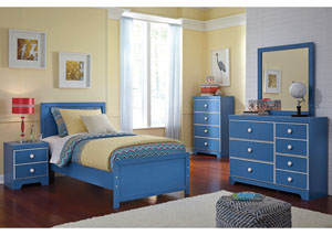 Image for Bronilly Twin Panel Bed, Dresser & Mirror