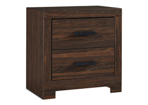 Image for Arkaline Brown Two Drawer Night Stand
