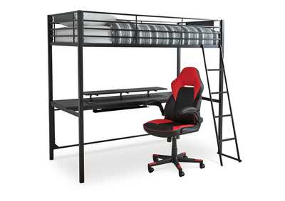 Image for Broshard Twin Loft Bed with Desk