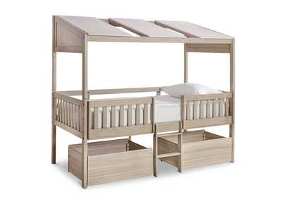 Image for Wrenalyn Twin Loft Bed with Under Bed Bin Storage