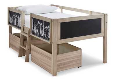 Image for Wrenalyn Twin Loft Bed with Under Bed Bin Storage