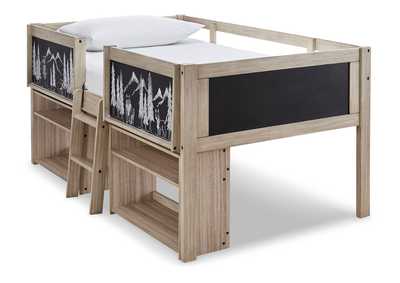 Image for Wrenalyn Twin Loft Bed with Under Bed Bookcase Storage