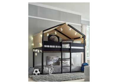 Flannibrook Twin over Twin House Loft Bed,Signature Design By Ashley