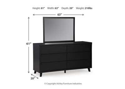 Danziar King Panel Headboard with Mirrored Dresser and Nightstand,Signature Design By Ashley