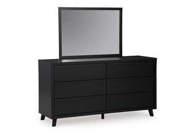 Danziar King Panel Headboard with Mirrored Dresser and Nightstand,Signature Design By Ashley