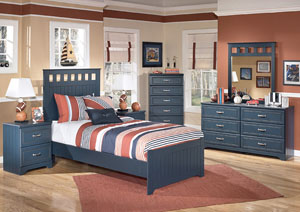 Image for Leo Twin Panel Bed, Dresser & Mirror