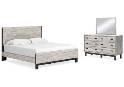 Image for Vessalli King Panel Bed, Dresser and Mirror