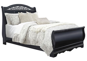 Image for Constellations Black Queen Sleigh Bed