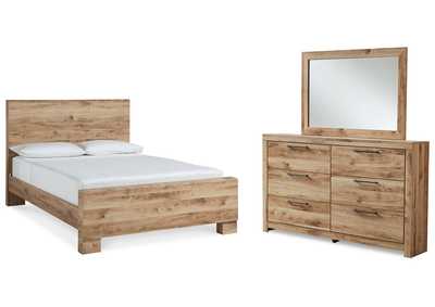 Hyanna Queen Panel Bed, Dresser and Mirror