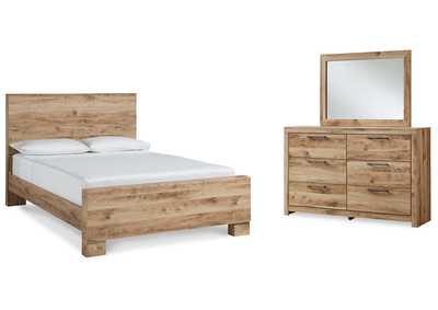 Image for Hyanna Queen Panel Bed with Mirrored Dresser