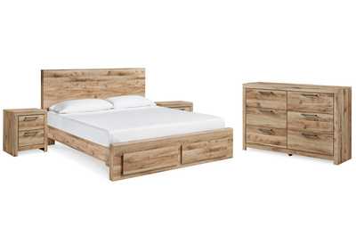 Image for Hyanna King Panel Storage Bed, Dresser and 2 Nightstands