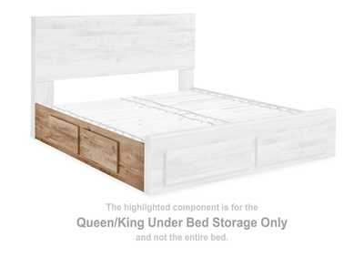 Hyanna King Panel Storage Bed with 1 Side Storage, Dresser and Mirror,Signature Design By Ashley