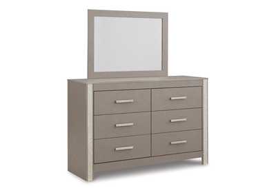 Surancha Full Panel Bed with Mirrored Dresser and Nightstand,Signature Design By Ashley