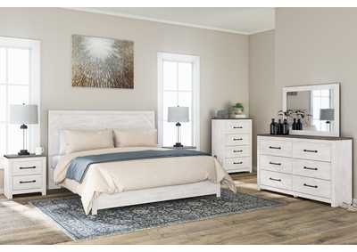 Gerridan King Panel Bed with Mirrored Dresser,Signature Design By Ashley