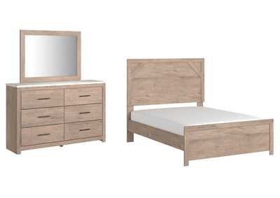 Senniberg Full Panel Bed, Dresser and Mirror