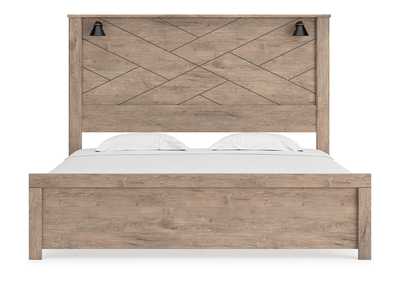 Senniberg King Panel Bed with Mirrored Dresser,Signature Design By Ashley