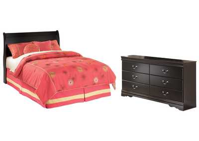 Image for Huey Vineyard Full Sleigh Headboard Bed with Dresser