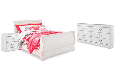 Image for Anarasia Full Sleigh Bed, Dresser and Nightstand