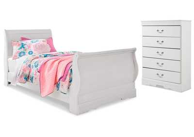 Image for Anarasia Twin Sleigh Bed and Chest