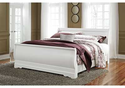 Image for Anarasia White King Sleigh Bed