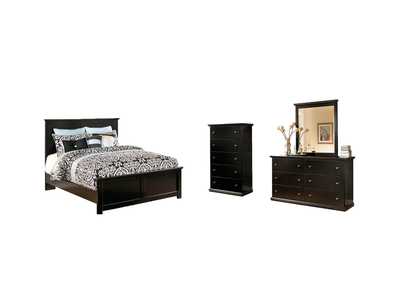 Image for Maribel King Panel Bed with Mirrored Dresser and Chest