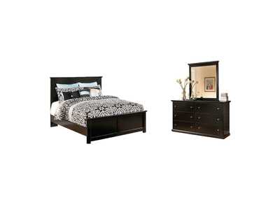 Image for Maribel King Panel Bed with Mirrored Dresser