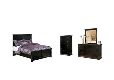 Image for Maribel Full Panel Bed with Mirrored Dresser and Chest