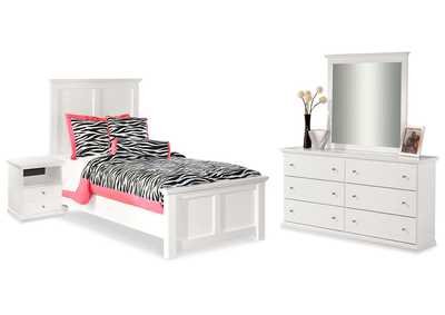 Image for Bostwick Shoals Twin Panel Bed, Dresser, Mirror and Nightstand