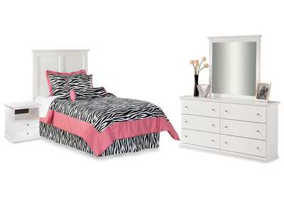 Image for Bostwick Shoals Twin Panel Headboard, Dresser, Mirror and Nightstand