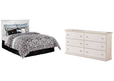 Image for Bostwick Shoals Queen/Full Panel Headboard Bed with Mirrored Dresser