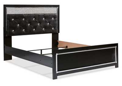 Kaydell Queen Upholstered Panel Bed with Mirrored Dresser and Chest,Signature Design By Ashley