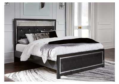 Kaydell Queen Upholstered Panel Bed with Mirrored Dresser,Signature Design By Ashley