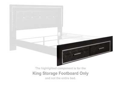 Kaydell King Upholstered Panel Storage Platform Bed,Signature Design By Ashley