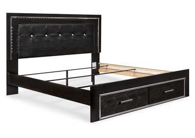 Kaydell King Upholstered Panel Bed with Storage,Signature Design By Ashley