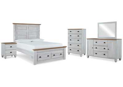 Image for Haven Bay Queen Panel Storage Bed, Dresser, Mirror, Chest and Nightstand