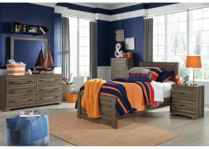 Image for Javarin Grayish Brown Twin Panel Bed