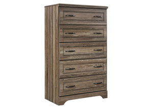 Image for Javarin Grayish Brown Five Drawer Chest