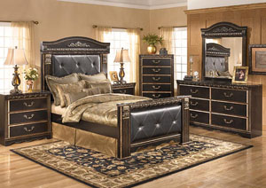 Image for Coal Creek Queen Mansion Bed w/Dresser, Mirror and Nightstand