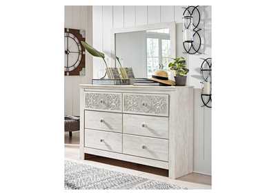 Paxberry Queen Panel Bed with Mirrored Dresser and Nightstand,Signature Design By Ashley