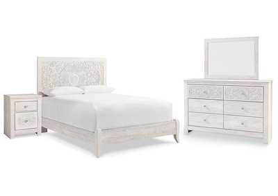 Image for Paxberry Queen Panel Bed with Mirrored Dresser and Nightstand