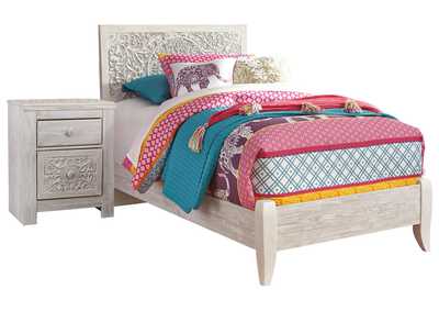 Paxberry Twin Panel Bed with Nightstand,Signature Design By Ashley