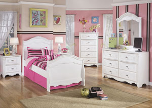 Image for Exquisite Twin Sleigh Bed, Dresser & Mirror