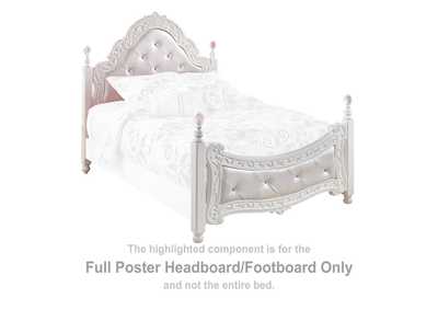 Exquisite Full Poster Bed with Mirrored Dresser and 2 Nightstands,Signature Design By Ashley
