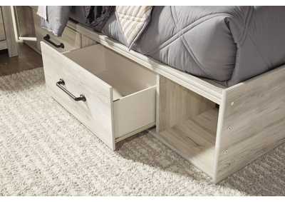 Cambeck Twin Panel Bed with 2 Storage Drawers with Mirrored Dresser and Chest,Signature Design By Ashley