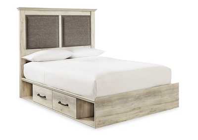 Image for Cambeck Queen Upholstered Panel Storage Bed