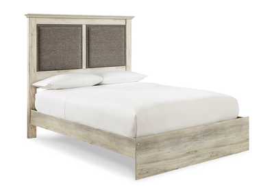 Cambeck Queen Upholstered Panel Bed with Mirrored Dresser,Signature Design By Ashley
